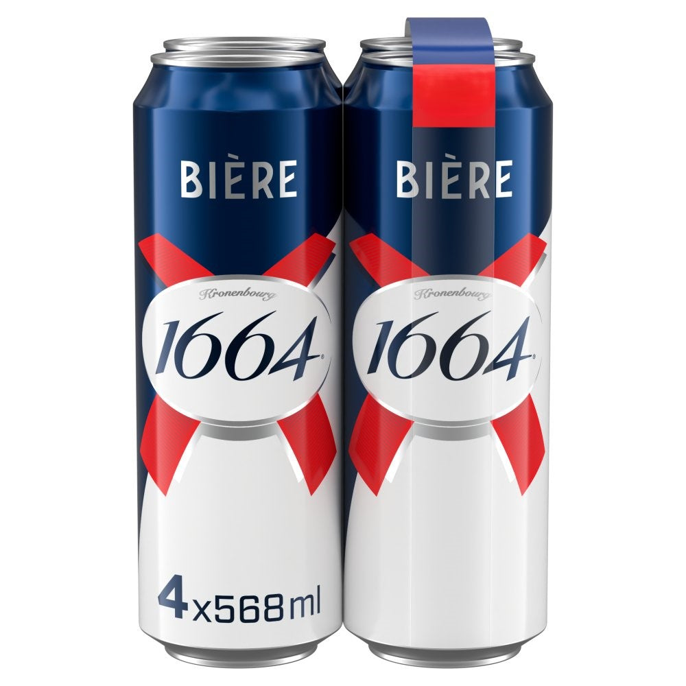 Kronenbourg 1664 Biere Beer Lager 4x568ml Pint Cans PM £7.75