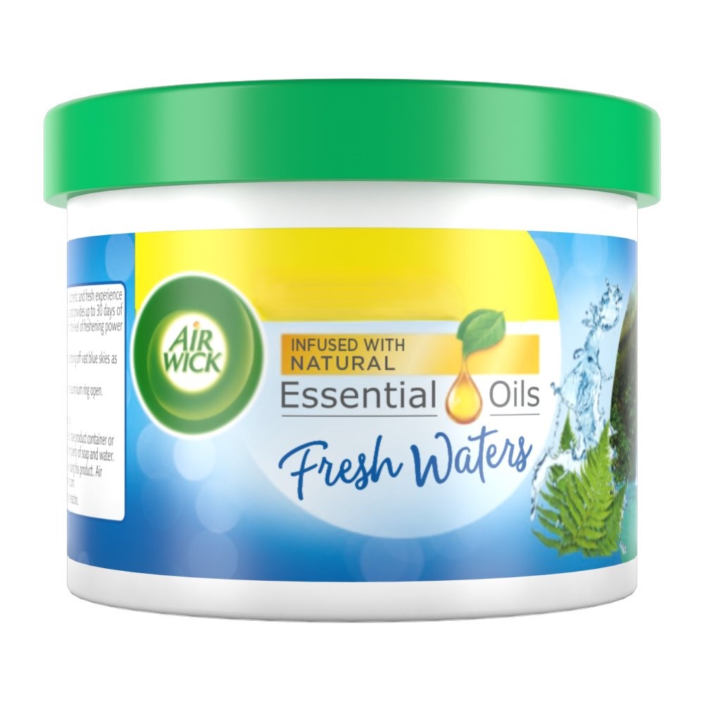Air Wick Fresh Waters Gel Tin 70g Lasts for up to 30 days