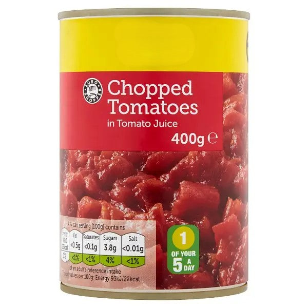 Euro Shopper Chopped Tomatoes in Tomato Juice 400g PM 69p