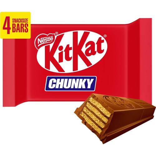 KitKat Chunky Milk Chocolate Bar 4 Pack Multipack 128g PMP £1.50