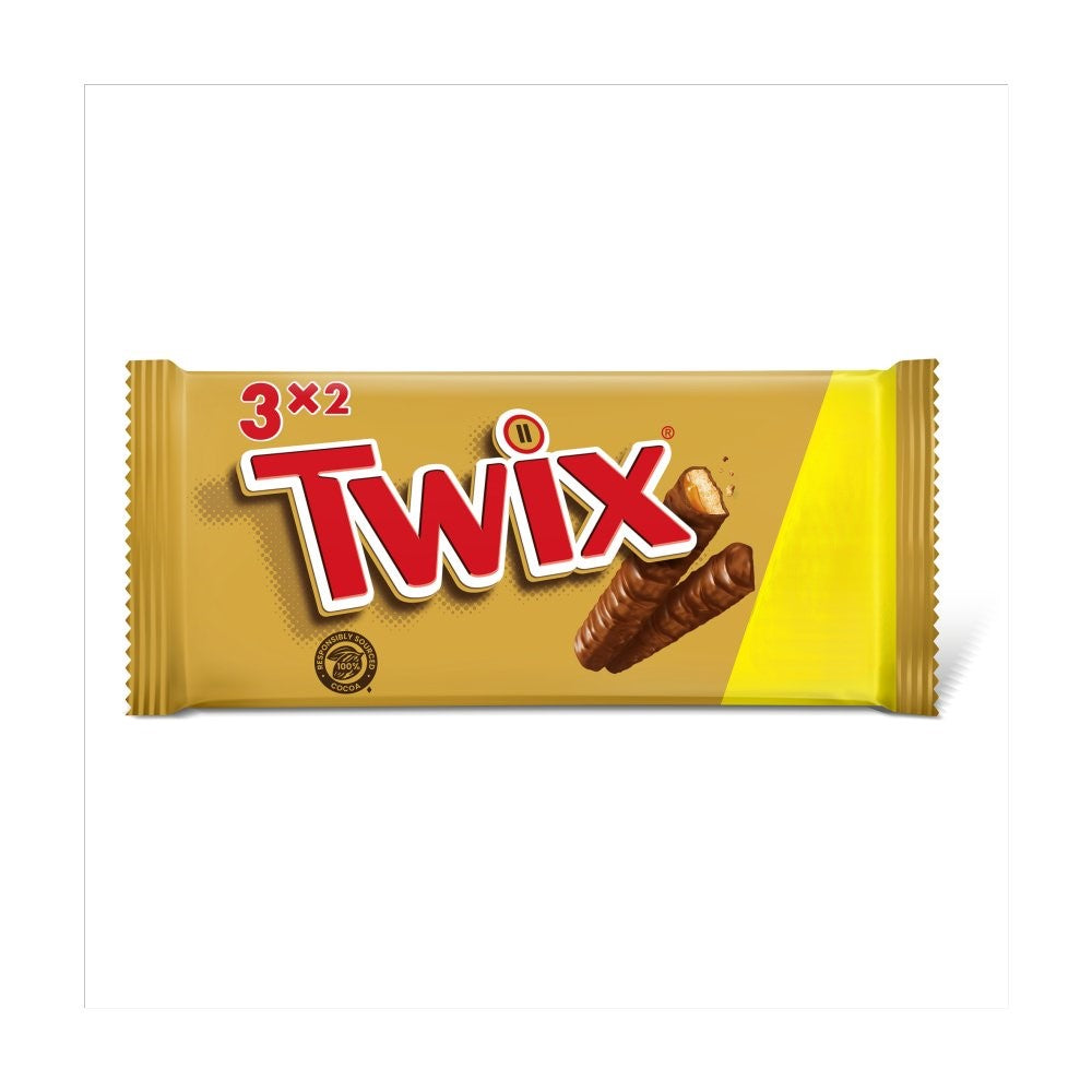 Twix Caramel & Milk Chocolate Fingers Biscuit Snack Bars Multipack £1.50 PMP 3x40g
