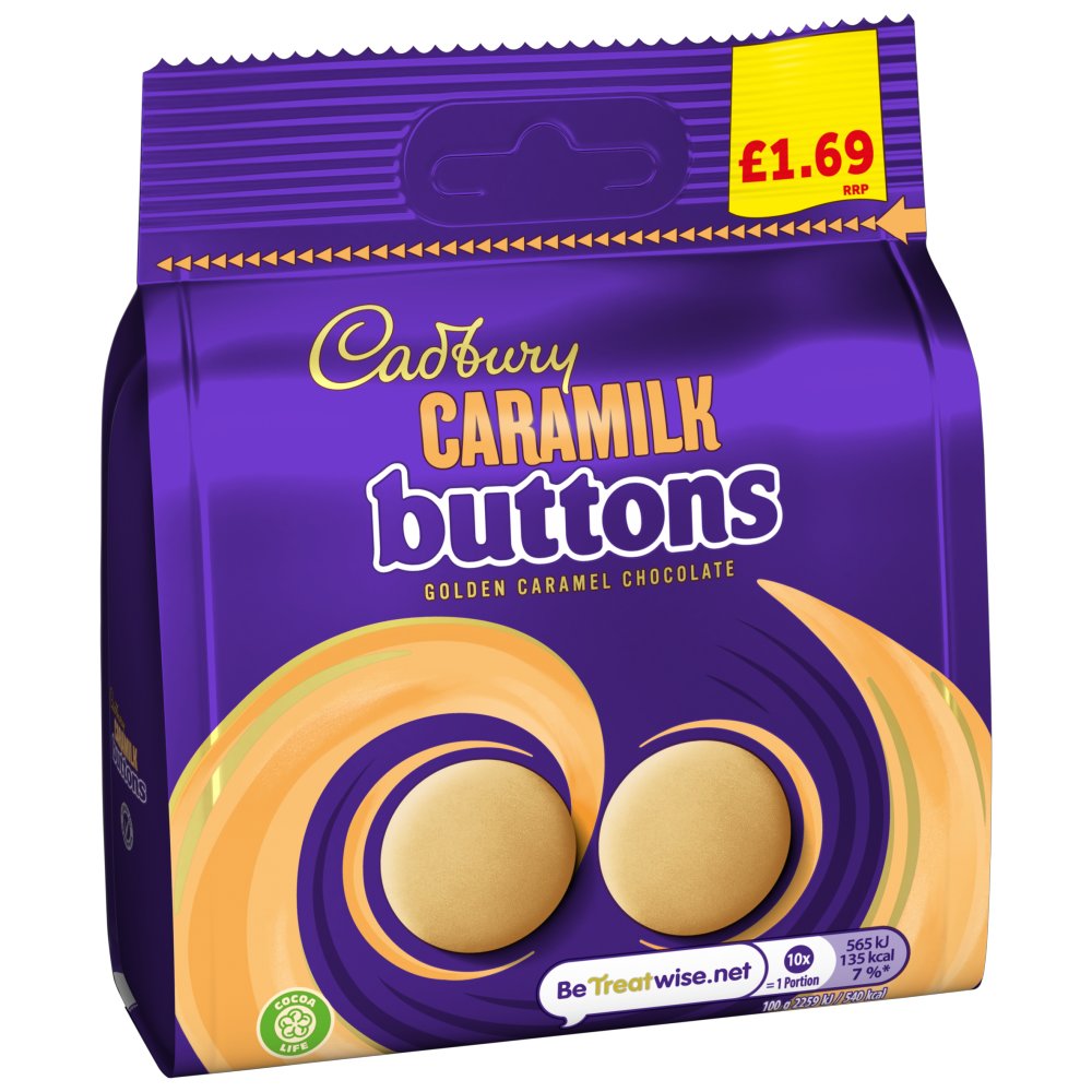 Cadbury Caramilk Buttons Chocolate PM £1.69 85g