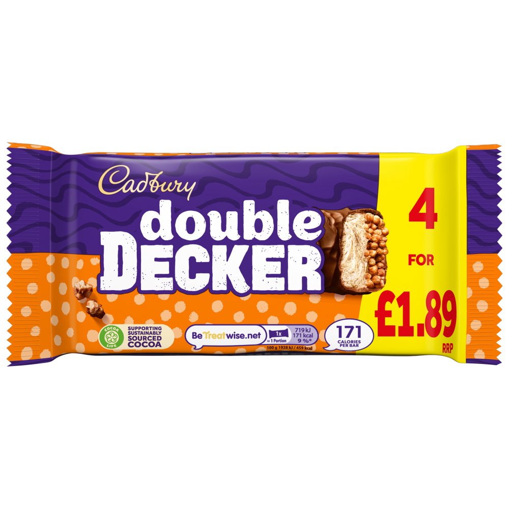 Cadbury Double Decker 4pk Multipack £1.89 Pm