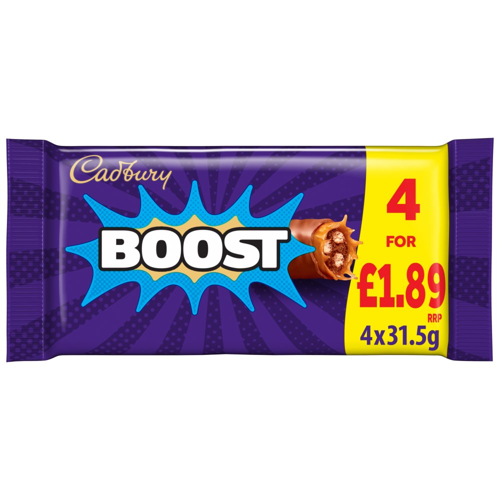 Cadbury Boost Bar 4 Pk Multipack £1.89 Pm 126g