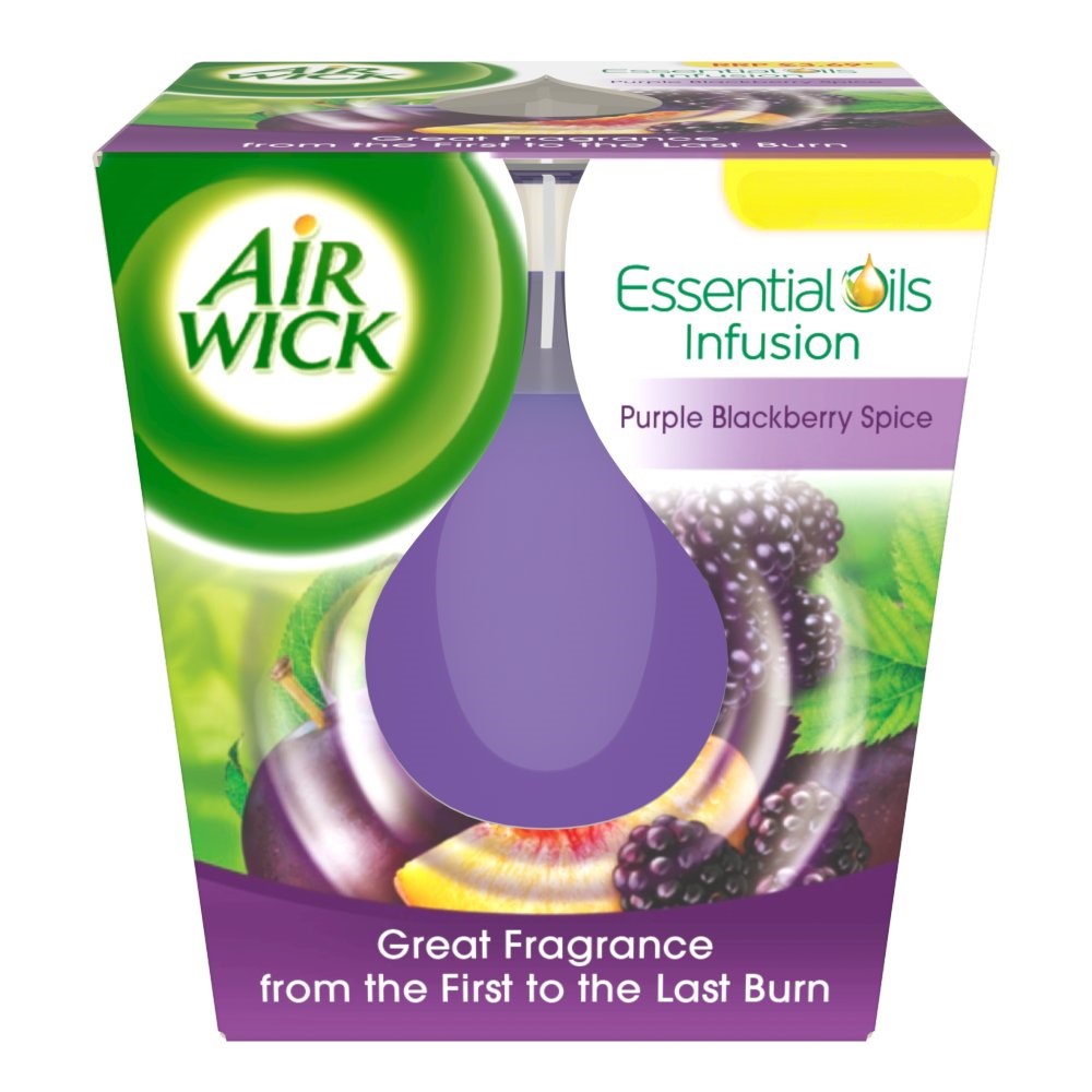 Air Wick Purple Blackberry Spice Candle 105g