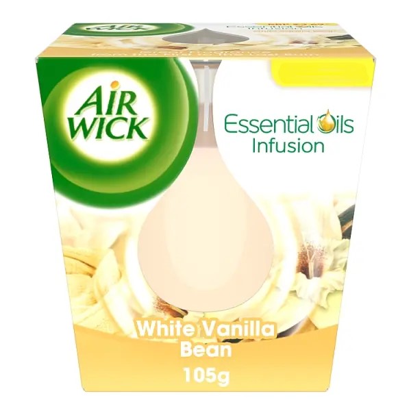 Air Wick White Vanilla Bean Candle 105g