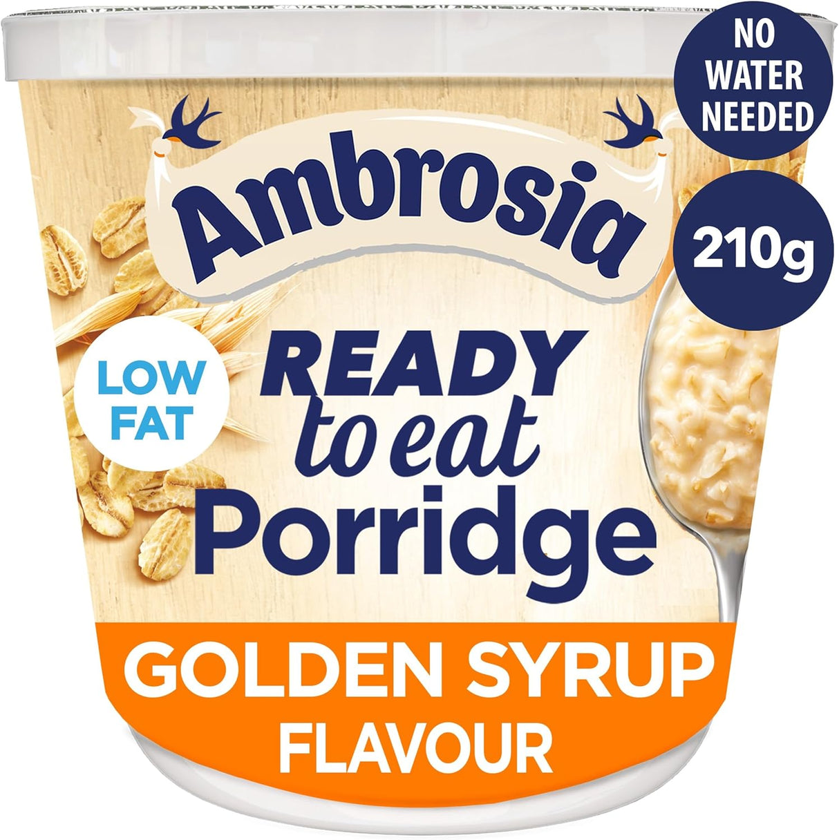 Ambrosia Porridge Pots Golden Syrup Pmp £1.19 210g