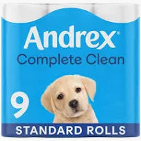 Andrex Classic Clean Toilet Rolls Pm £5.49 9's