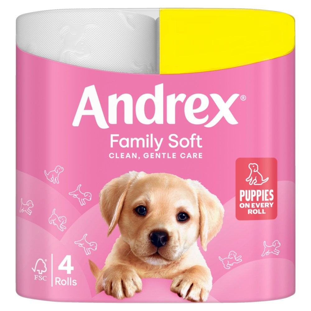 Andrex Family Soft Toilet Rolls Pm £2.99 4's