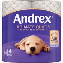 Andrex Supreme Quilts Toilet Rolls Pm £2.99 4's