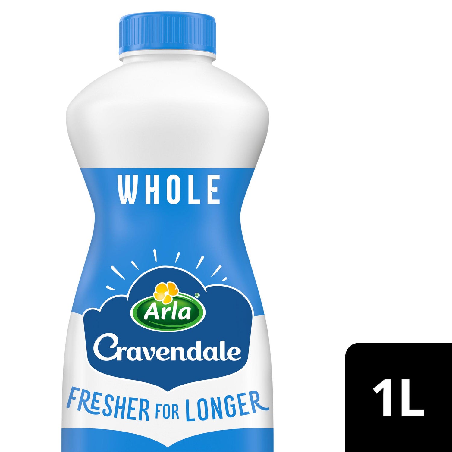 Arla Cravendale Filtered Fresh Whole Milk 1L Fresher for Longer