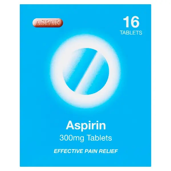 Aspar Aspirin Tablets 300mg 16's