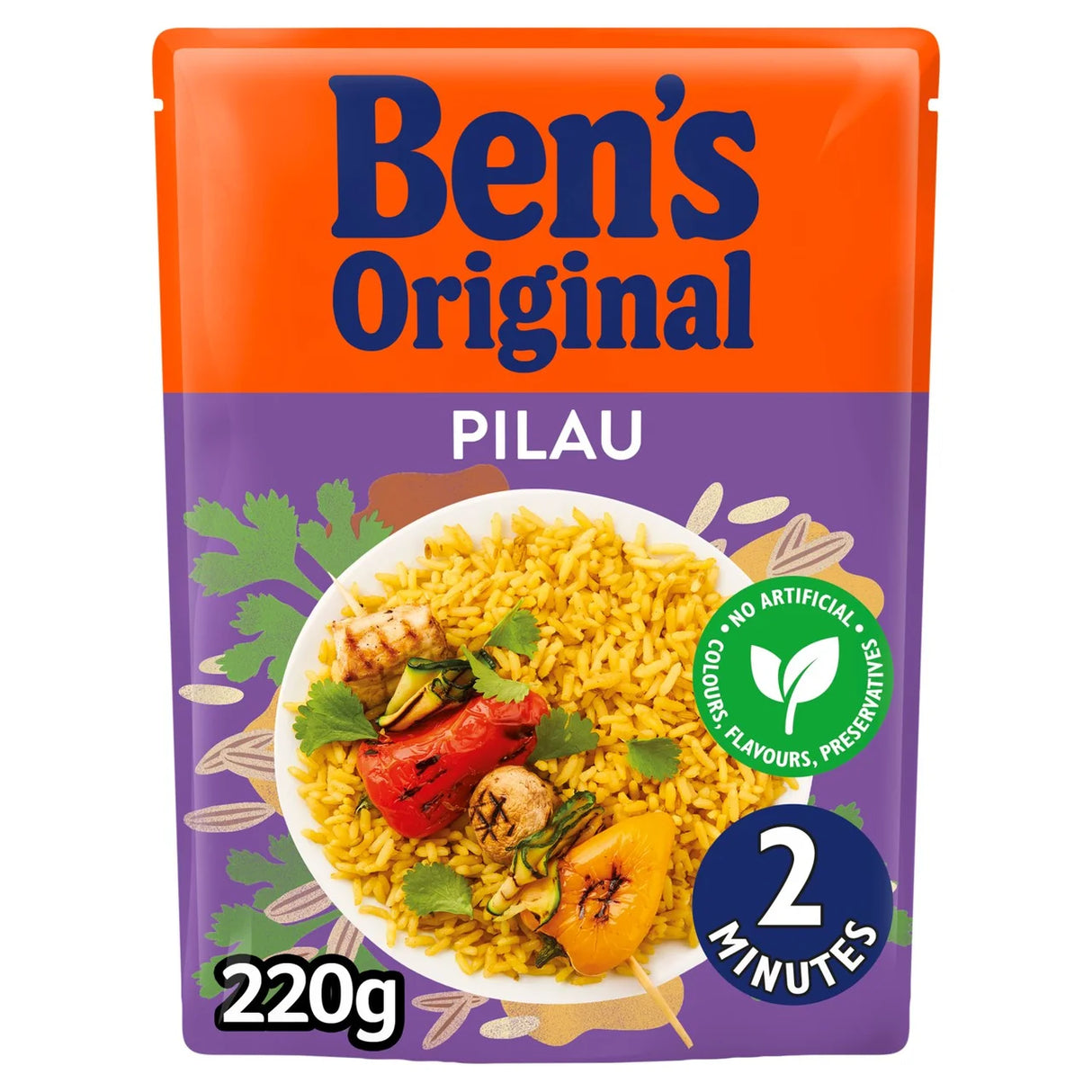Bens Original Vegetable Pilau Microwave Rice 220g