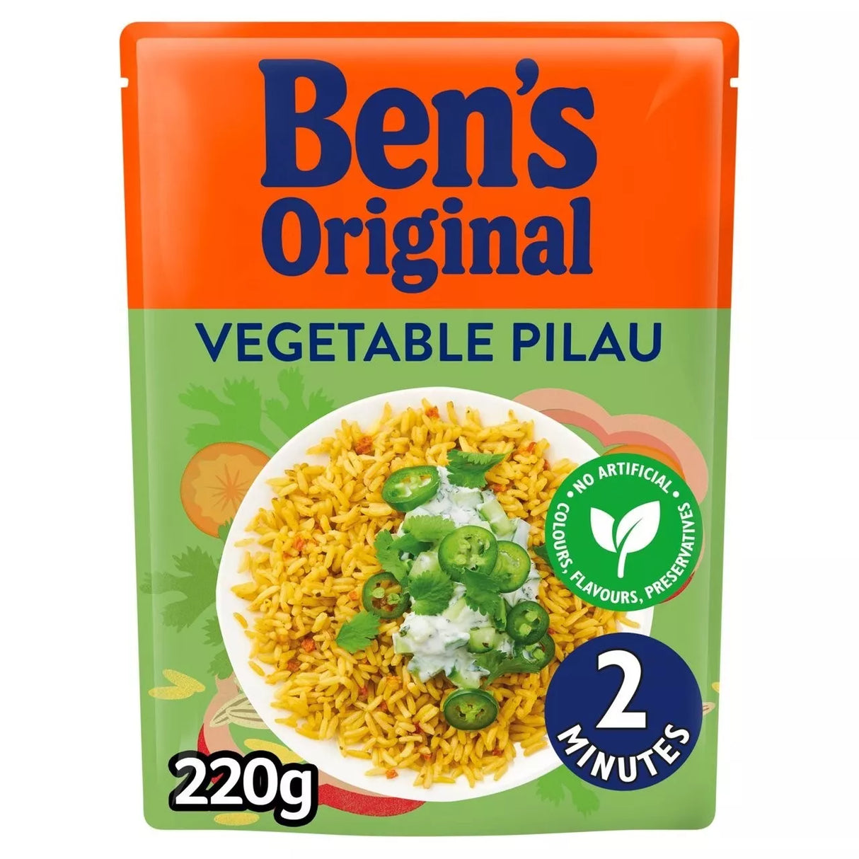 Bens Original Vegetable Pilau Rice 220g