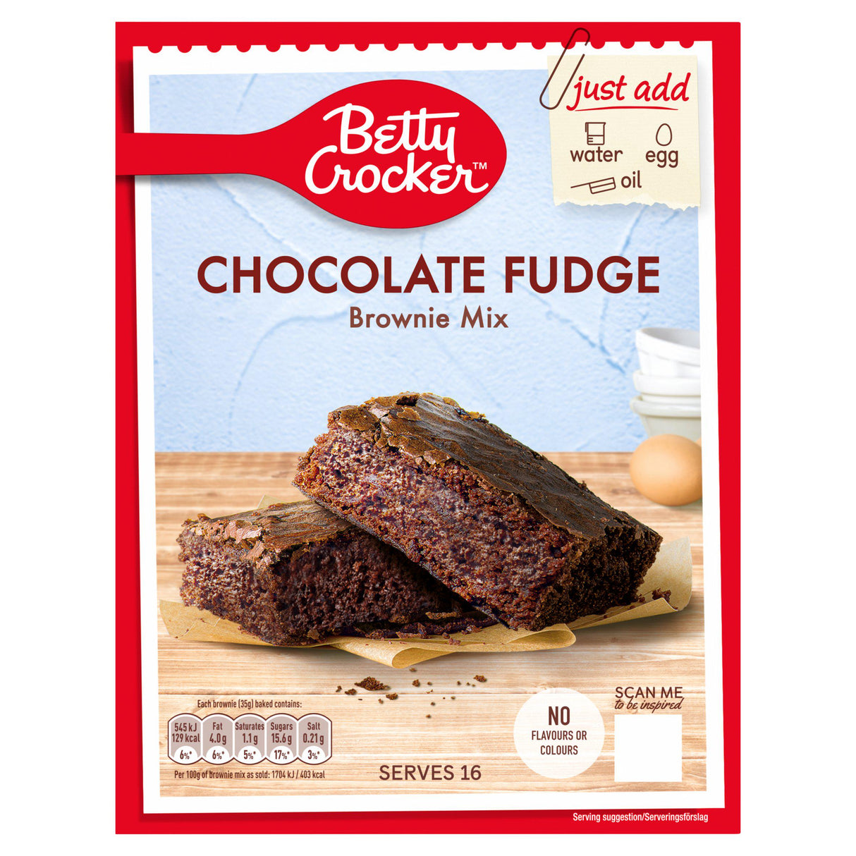 Betty Crocker Choc Fudge Brownie Mix Pm2.99 415g
