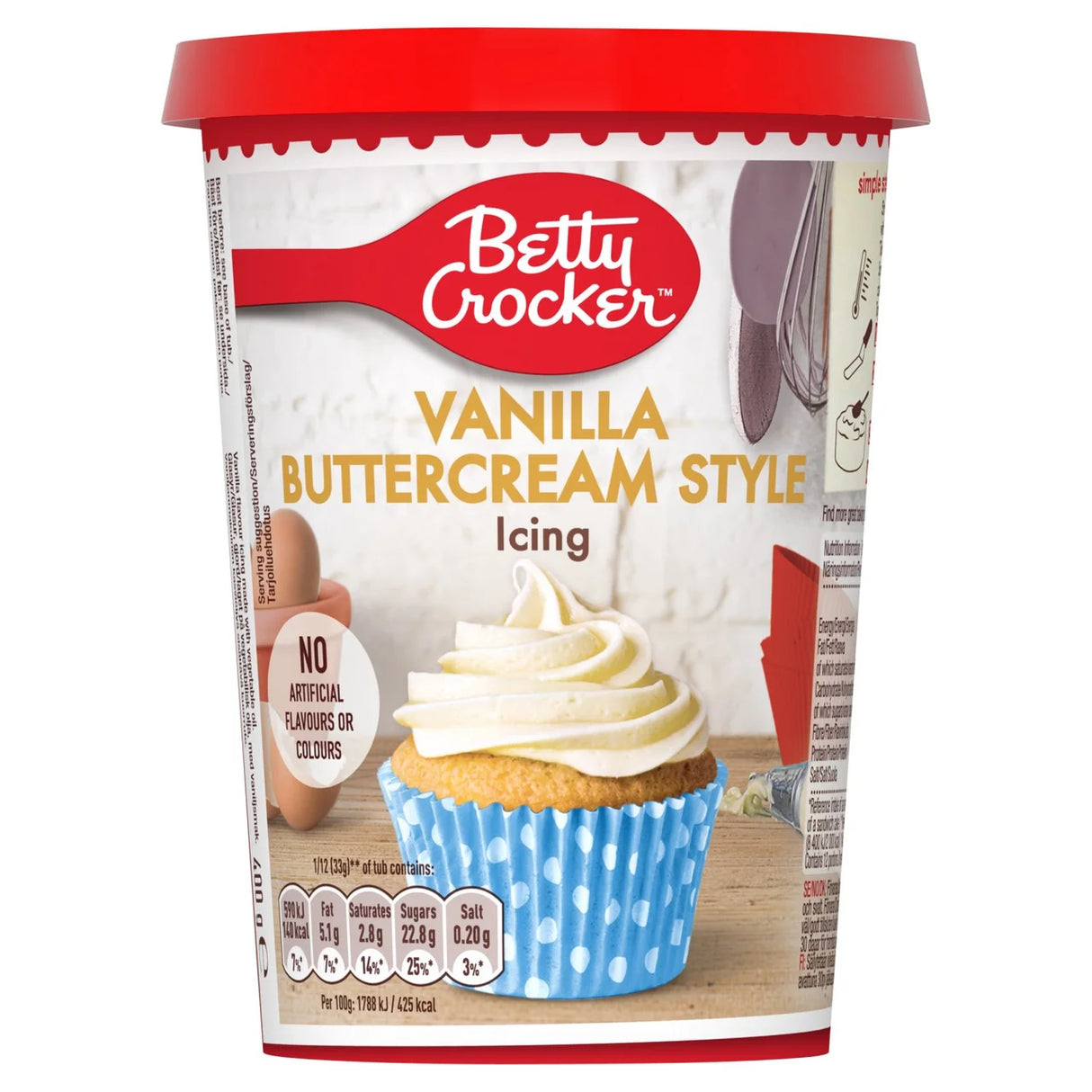 Betty Crocker Vanilla Butter Cream Icing Pm £2.99 400g