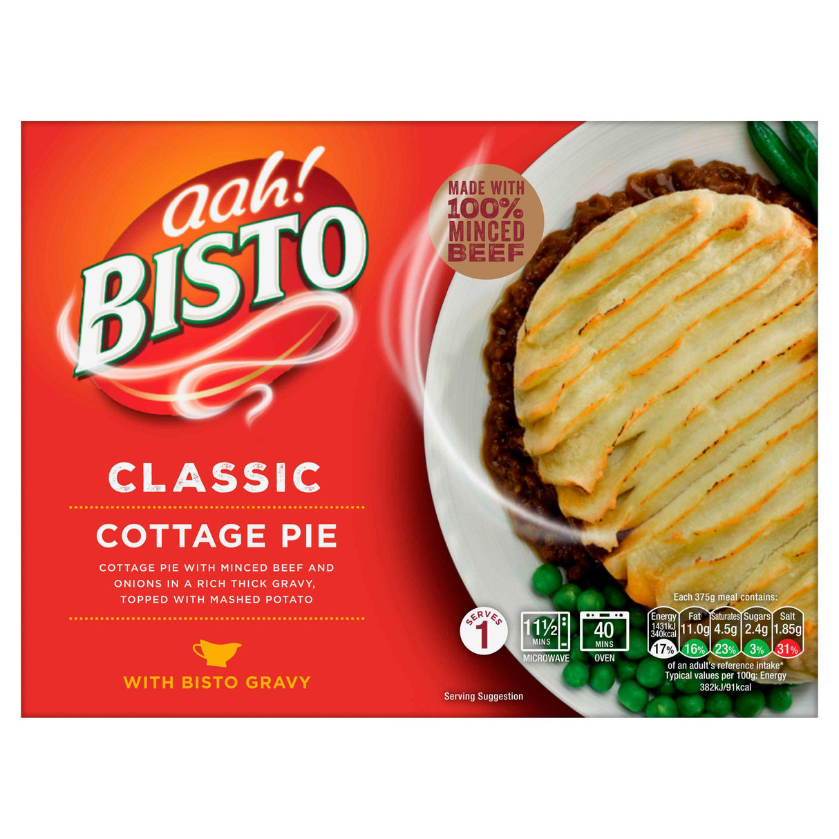 Bisto Classic Cottage Pie 375g PM £2.49