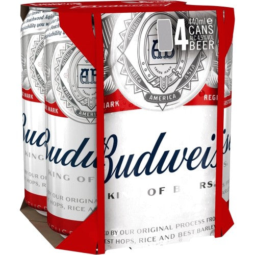 Budweiser 4 Pack Can Pm £5.99 440ml