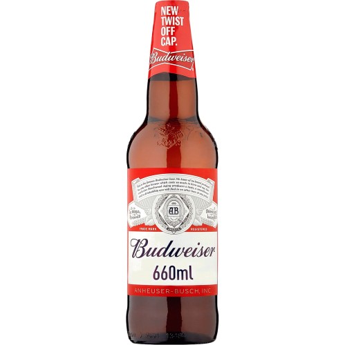 Budweiser Large Bottle 660ml