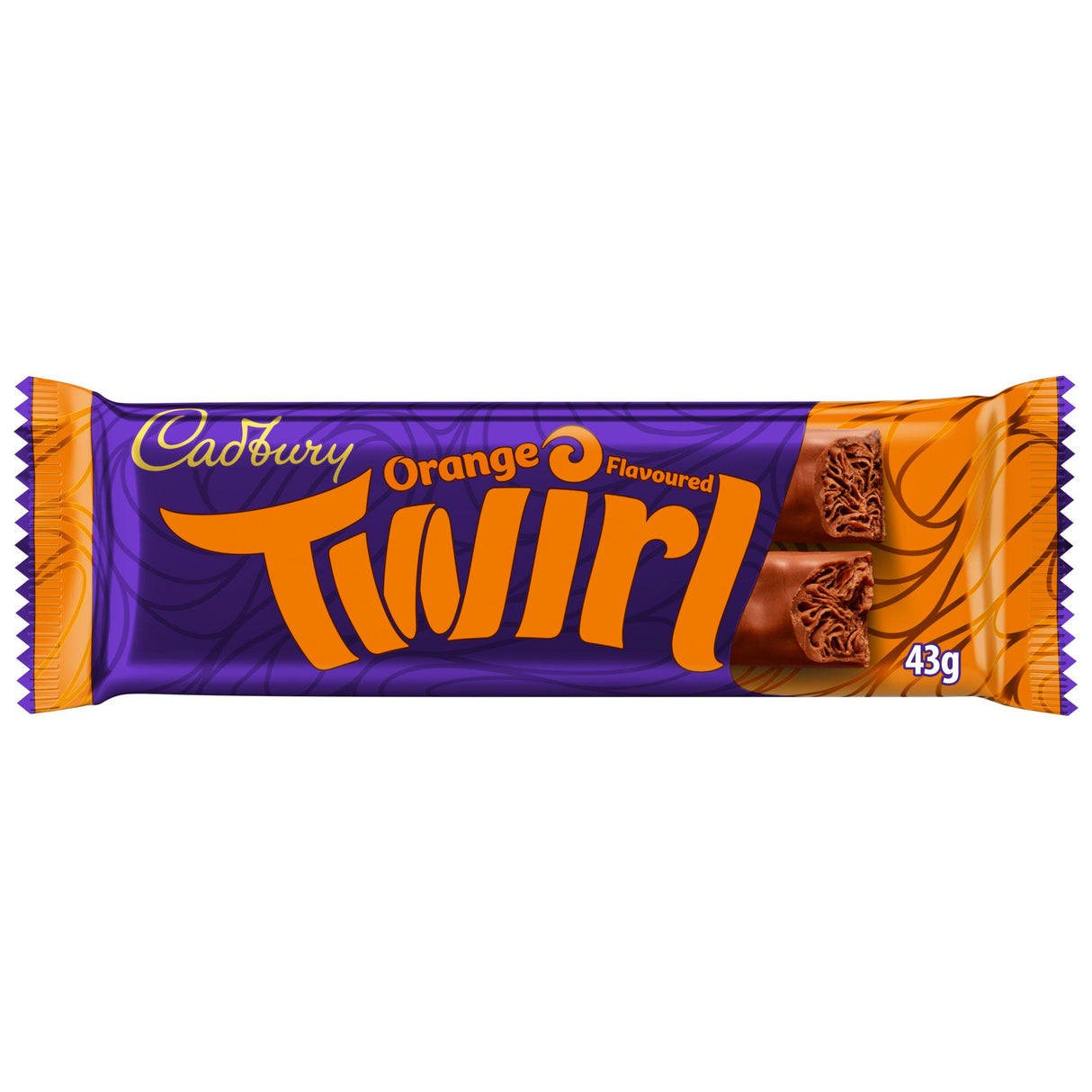 Cadbury Twirl Orange Chocolate Bar 89p PMP 43g