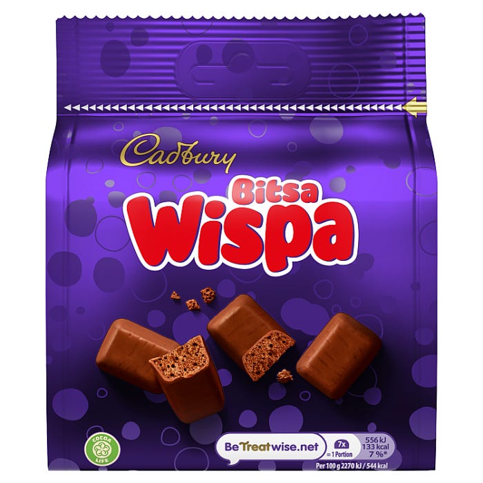 Cadbury Bitsa Wispa Chocolate Bag £1.69 Pm 85g