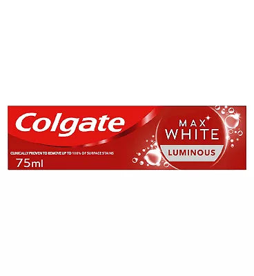 Colgate Toothpaste Max White Luminous Pm £3 75ml