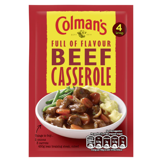 Colman's Classic Comforts Meal Maker Beef Casserole 40 g