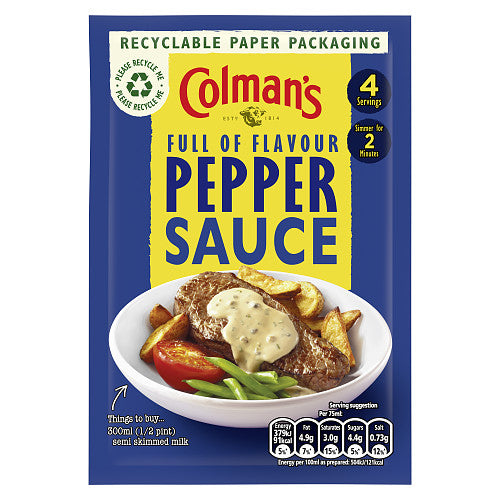Colman's Classic Comforts Sauce Mix Pepper Sauce 40 g