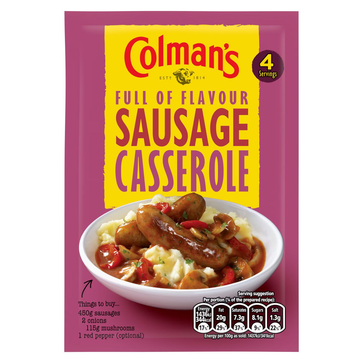 Colman's Recipe Mix Sausage Casserole 39 g