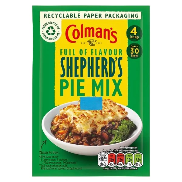 Colmans Casserole Mix Shepherds Pie Pm1.09 50g