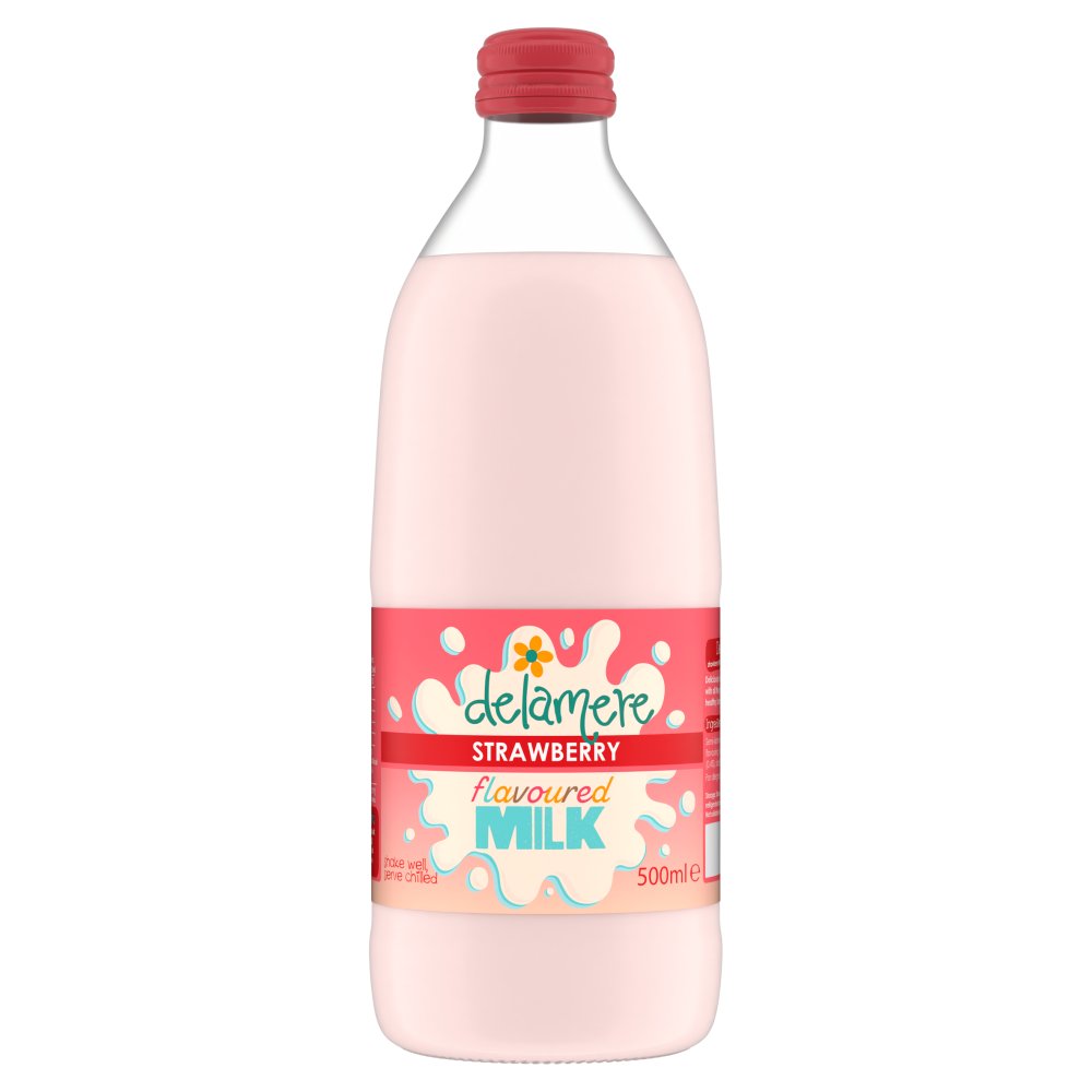 Delamere Strawberry Flavoured Milk 500ml