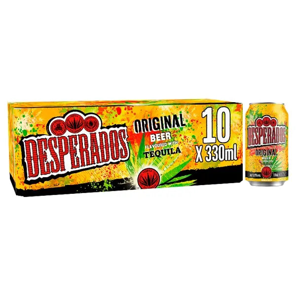 Desperados 10 Pack Can 5.9% Abv 330ml