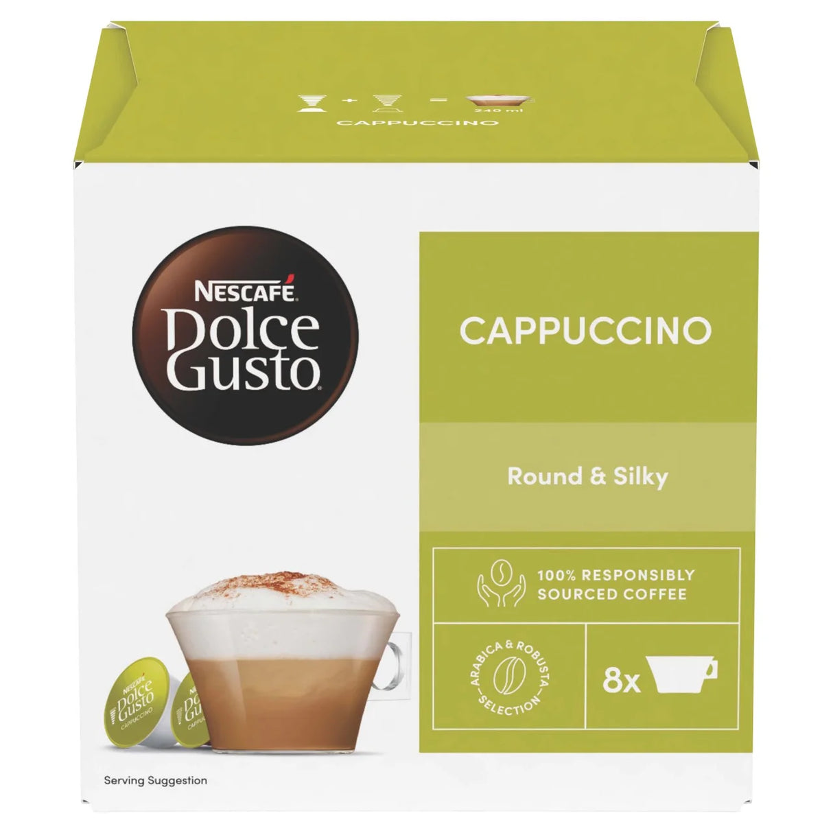 Dolce Gusto Cappuccino Coffee Pods Pm £3.99 12's