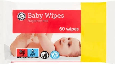 Euro Shopper 60 Baby Wipes PM 89p