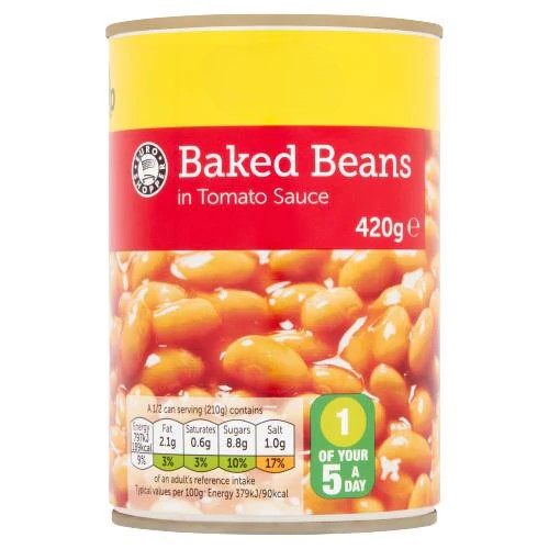 Euro Shopper Baked Beans in Tomato Sauce 420g PM 69p
