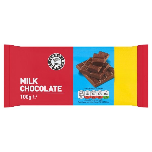 Euro Shopper Milk Chocolate 100g PM £1.15