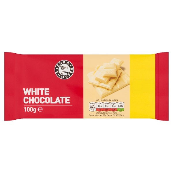 Euro Shopper White Chocolate 100g PM £1.15