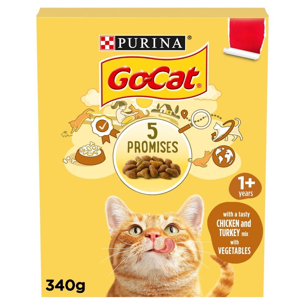 Go Cat Turkey Chicken & Veg Pm £1.75 340g