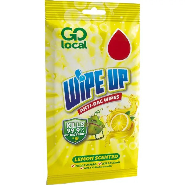 Go Local Anti Bacterial Wipes Lemon Pm £1 50pk