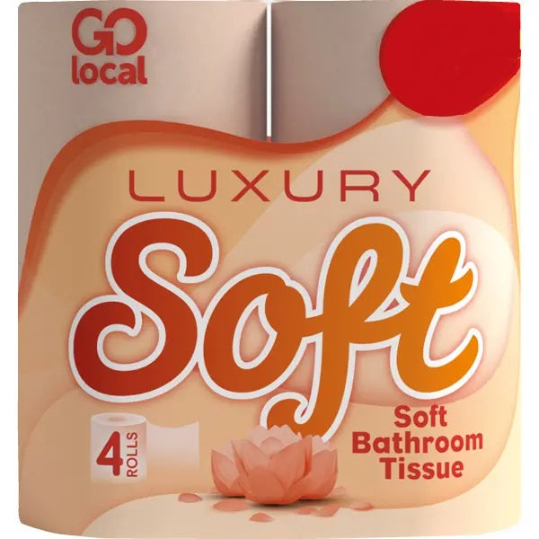 Go Local Peach Toilet Tissue Pm £1.29 4 Roll