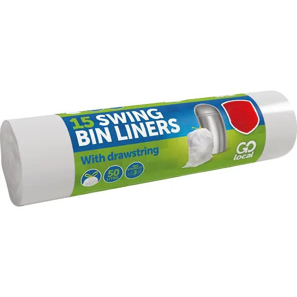Go Local Swing Bin Liners D/s Pm £1.19 15's
