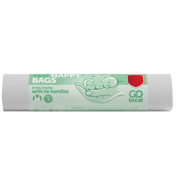 Go Local Tie Handle Nappy Bags Roll Pm £1.19 100's