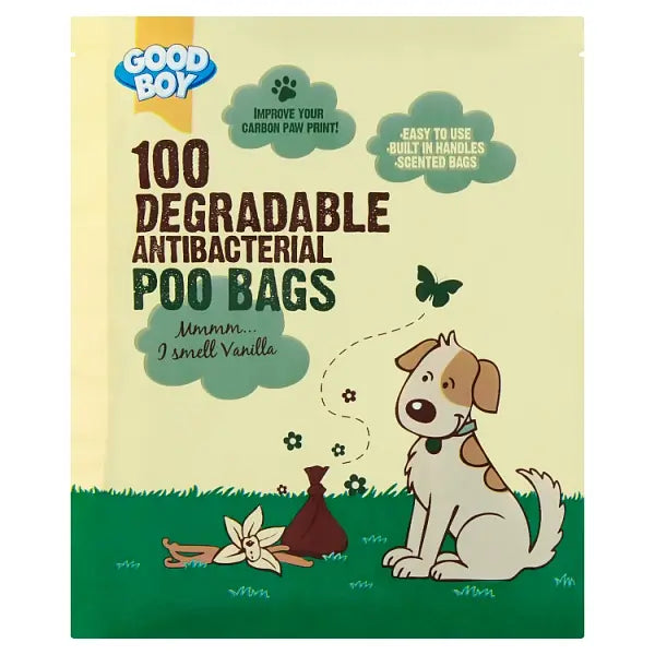 Good Boy Antibacterial Biodegradable Poo Bag 100's