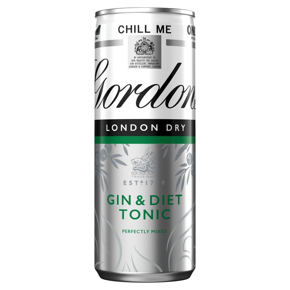 Gordons London Dry Gin & Diet Tonic Cans £2.19 5% 250ml