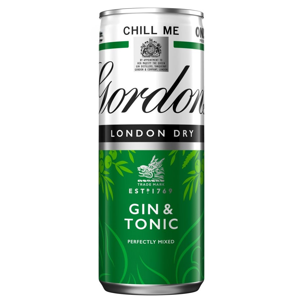 Gordons London Dry Gin & Tonic Can Pm £2.19 5% 250ml