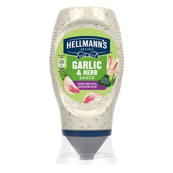 Hellmans Garlic & Herb Sauce 250ml