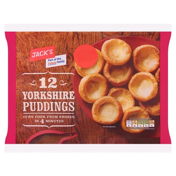 Jack's 12 Yorkshire Puddings 185g PM £1.39
