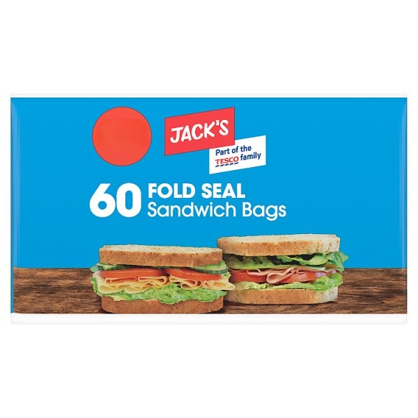 Jack's 60 Fold Seal Sandwich Bags PM £1.39