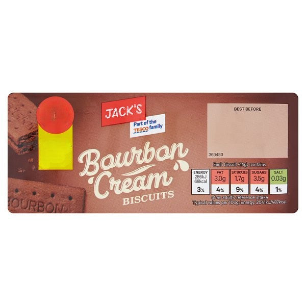 Jack's Bourbon Cream Biscuits 150g Pm 85p