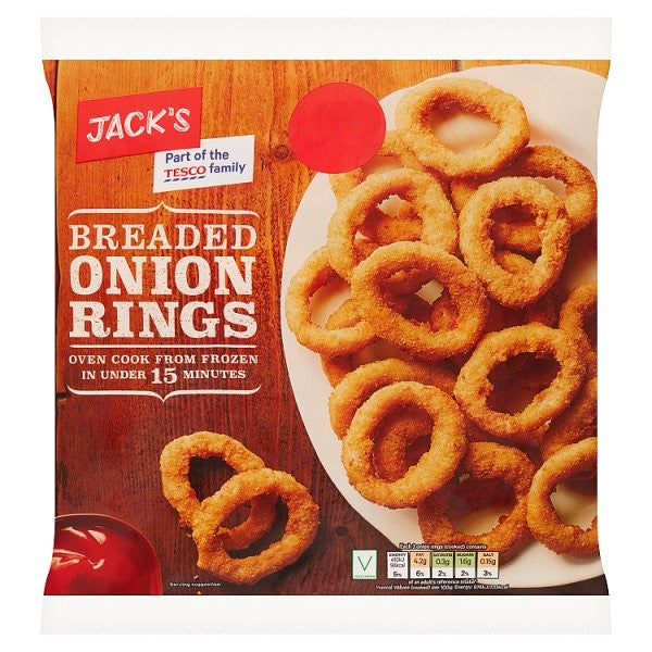 Jack's Breaded Onion Rings 450g PM £1.79